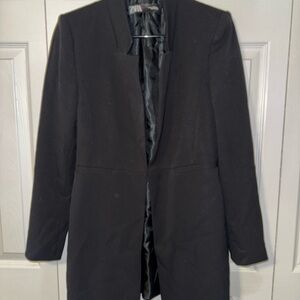 Zara Black Blazer Sleek Contemporary Style